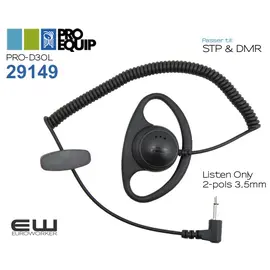 ProEquip D-30L D-skjell (3,5mm, Listen Only)