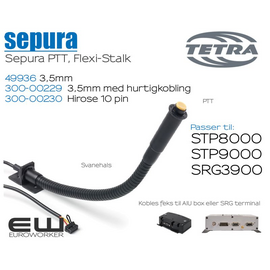 300-00230 - Sepura Svanehalsmikrofon med PTT