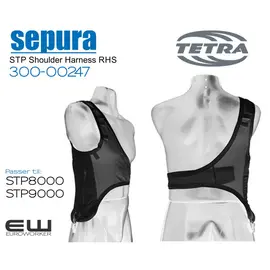 300-00247 - Sepura STP Shoulder Harness RHS (Black & White)