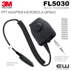 3M Peltor FL5030 PTT Adapter til Motorola (GP320, GP340, GP380..)(7100000266)