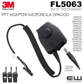 3M Peltor FL5063 PTT Adapter til Motorola DP4000-serie