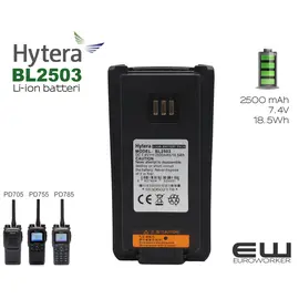 Hytera BL3001 batteri - 3000 mAh (PD7-serie, PD9-serie)