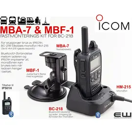 Icom MBF-1 & MBA-7 Vehicle Mouinting Kit for BC-218 (IP501H)