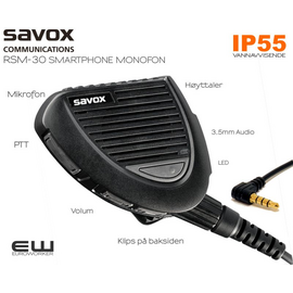 Savox RSM-30 3,5mm monofon for Smartphone