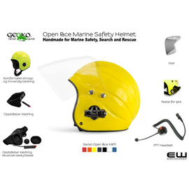 Gecko MK11 - Open Face Marine Safety Helmet