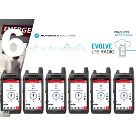 LEIE  6 stk Motorola Evolve m/Wave PTX (3 år)
