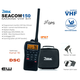 Seacom 150 VHF Marineradio (IP67, GPS, VHF)