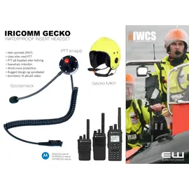 Iricomm Gecko MK11 Waterproof Headset (Motorola DP2400e)