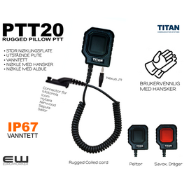 PTT Adapter - Vanntett Nøklingsbryter  (J11 Peltor)