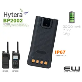 Hytera BP2002 2000 mAh batteri (HP605, HP685)