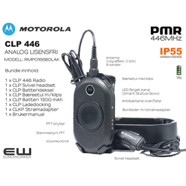 Motorola CLP446 Komplett Kit (Lisensfri, 446MHz)