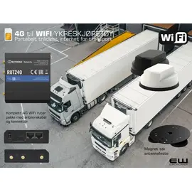 Portabel 4G WIFI-sone TRANSPORT (SIM-kort) - 150mbps