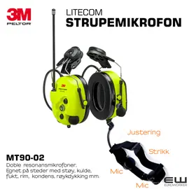 3M Peltor Strupemikrofon (Litecom, Protac, MT9002)_euroworker