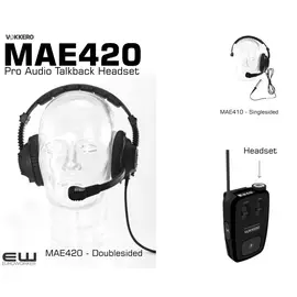 Vokkero MAE420 Pro Audio Talkback Headset