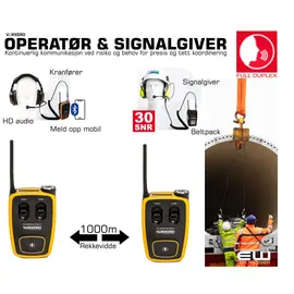 Full Duplex Kranpakke - Vokkero Guardian Standard (2 Users)