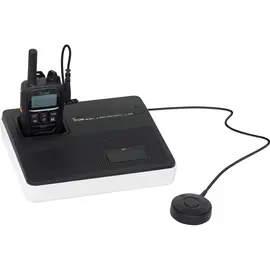 • Portable operation with eight LR6 (AA)
cells • Built-in loudspeaker and high
sensitivity external microphone
• Charges the radio when using the AC
adapte Icom VE-SP1 P503H Speakerphone