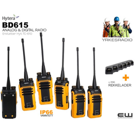 Hytera BD615 Vanntett Analog/DIgital Sambandspakke  (VHF & UHF)