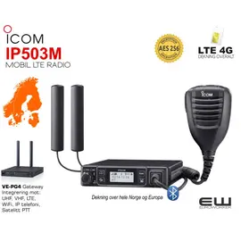 Icom IP503M LTE-radio, (LTE, Lytt & Snakk samtidig)
