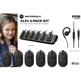 Motorola CLPe 446 Komplett 6 Pack (446MHz, Analog)