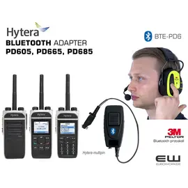 Bluetooth Adapter for Hytera PD605 (Peltor PTT protokoll)