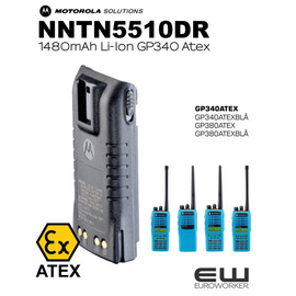 Motorola Atex Batteri NNTN5510DR (GP340Ex, GP380Ex)