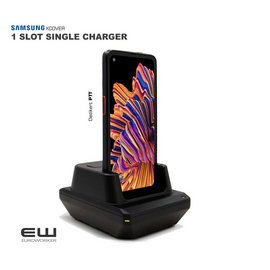 GP-PTG736ASABQ - SAMSUNG Xcover 6 Pro - Mobil og batteri Charging Cradle
GP-XVG525ASABW - SAMSUNG Koamtac Galaxy Xcover5 - 1 Slot Phone Charger