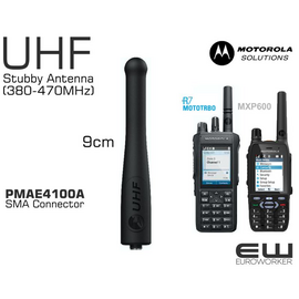 Motorola PMAE4100A
9cm Stubby
SMA kontakt Tetra antenne
MXP600