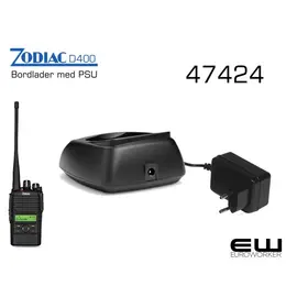 Zodiac D400 bordlader med strømadapter