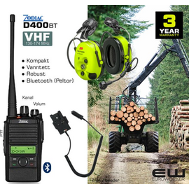 Zodiac D400BT VHF Industriradio med blåtann  (VHF, IP67, BT)