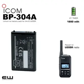 Icom BP-304A Lithium Ion battery for IC-U20SR.