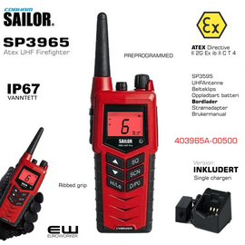 Sailor SP3965 Atex UHF Firefighter