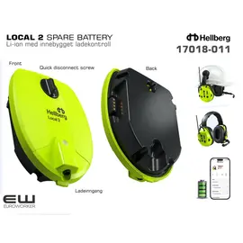 Hellberg Local 2 Spare Battery (Li-Ion) - 17018-011