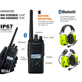 Kenwood  NX-3200 (VHF) NX-3300 (UHF) (Bluetooth, GPS)