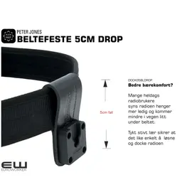 KLick Fast Lær Beltefeste 10cm Below (Peter Jones)