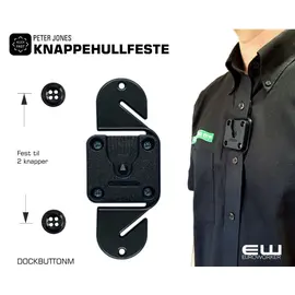 DOCKBUTTONM - Klick Fast Knappehullfeste