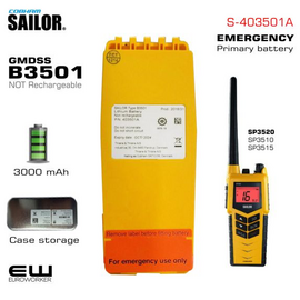 Sailor B3501 GMDSS Nødbatteri  (3000 mAh) B3501 S-403501A