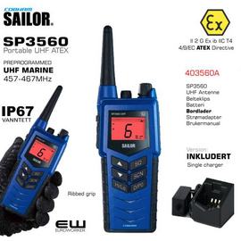 SAILOR SP3560 Portable Marine UHF (ATEX) - 403560A