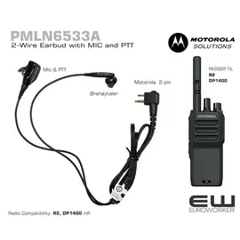 Motorola PMLN6533A
    2-Wire Earbud with MIC and PTT (R2, DP1400)