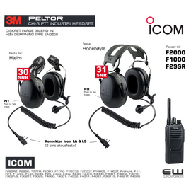 3M Peltor CH-3 PTT Industriheadset