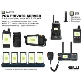 Tassta Private Server - POC Radio System (WiFi, 4G, WLAN)