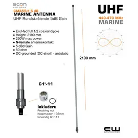 Scan Antenna CMA55/d 5dB - UHF Rundstrålende 5dB Gain