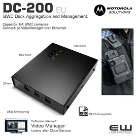 Motorola DC-200 BWC Dock Aggregation and Management