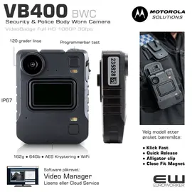 Motorola VB400 BWC - Security & Police Body Worn Camera