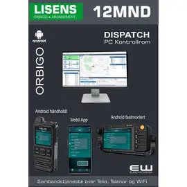 Orbigo POC Dispatch - PC eller Cloudbasert POC Kontrollromfunksjon
