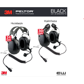 Inkl. Euroworker Serviceavtale - hjelp og support etter behov.
    Ny serie CH-3 headset i svart
    Industriheadset fra Peltor med PTT-knapp og direkte kobling til Icom radio
    Velg mellom følgende 3 kabler:

        FLX2-64 - 710019756 (2 pins med skruefeste:
            F1000, F2000, F29SR, F29SR2, F11, F21, F14/24, F14S, F24S, F25, F33G, F3Gs, F43G, F43TR, IC-F3000, F3001, F3002, IC3011, F3021, F3021S, F3021T, IC F-302 S, F4000, F4001, F4002, F4011, F4021, F3021S, F4021T, F4026

        FLX2-44 - 7100197565 (Icom multipin):
            F31, F41, F30G, F31G, F40G, F41G, F50, F51, F60, F61, F70, F80, 3161, F3161S, F3161DT/T, F3161DS/S, F3162, F3262, F4061S, F4161, F4161DS/S, F4161DT/T, F4162DT, IC- M88 and all Icom multiple-pin radios.

        FLX2-35 - 7100197556 (Icom 2 pins vinklet)
            IC-F3, F3S, F4, F4S, F4TR, F10, IC-H2, H6, J12, M5, U12, U16, 4008, 4088A, T7H. Vertex: VX200 Series, VX500 Series, VX510 Series, VX52OUD.

    Velg ønsket festeanordning fra menyen:

        MT74H52P3E-111 SV- Hjelmfeste (SAP id: 7100325910)
        MT74H52A-111 SV - Hodebøyle (SAP id: 7100326362)

    Viktig forbedring med forsterket lyd i høyttaler verd bruk mot digitalt samband.
    Behagelig fyldig lydkvalitet beregnet for heldagsbruk
    Lydisolerende dual mold design gir slankere skall med bedre dempning.
    Vanntett mikrofon egnet for alle typer støy
    Nyutviklet hodebøyle med jevnere trykkfordeling og komfort for heldagsbruk
    Avtagbar flexkabel slik at samme headset alternativt kan brukes til mobil, intercom eller en annen sambandsradio
    Farge gul for god synlighet - sikkerhet er viktigst.
    Avtagbar stereo flexkabel
    Egnet for bruk i alle miljøer hvor det er støy - feks:
     
        industri
        offshore
        produksjon
        bygg og anlegg
        oppdrett
        event mv.