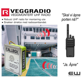 Ritron - Kunderadio - callbox - intercom calling publikumsradio Wall Mount UHF 400-470MHz (Analog, DMR) euroworker