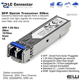 Dekker protokoller: 
Ethernet, SDH, Fibre Channel, 
OTN, SDI/SMPTE, CPRI mfl.