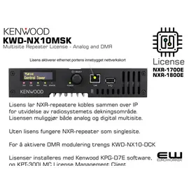 Kenwood KWD-NX10-DCK - Multisite Repeater License - Analog and DMR (NXR-1000 serie)