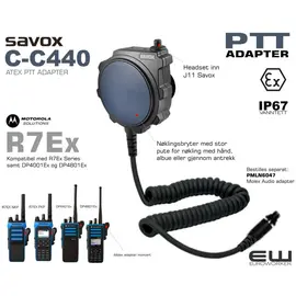 Savox C-C440 Molex PTT Adapter (Atex,  DP4X01Ex, R7Ex