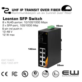 Leonton 10 Posrt SFP Switch Mediaconverter
